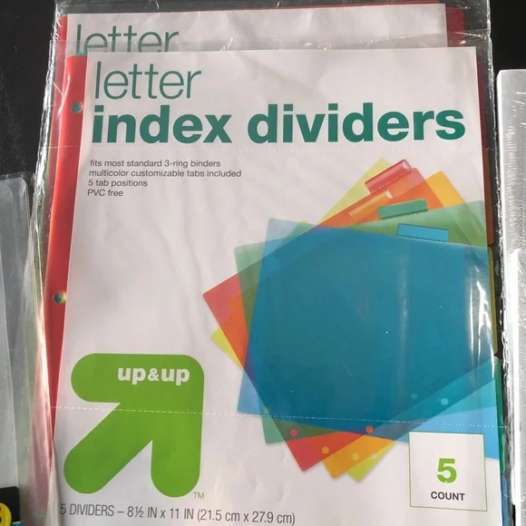 NWOT Attn: Teachers - Up & Up Letter Index Dividers, Report Covers, Award Cert. - Picture 2 of 4